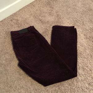 Ralph Lauren corduroy burgundy pants